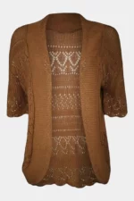Women's Crochet Knitted Bolero Shrug Open Cardigan
