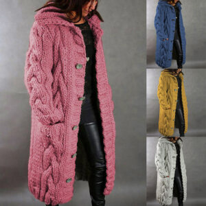 European And American Women's Cardigan Plus Size Sweater Jacket Sweater Cardigan  Women's Cardigan