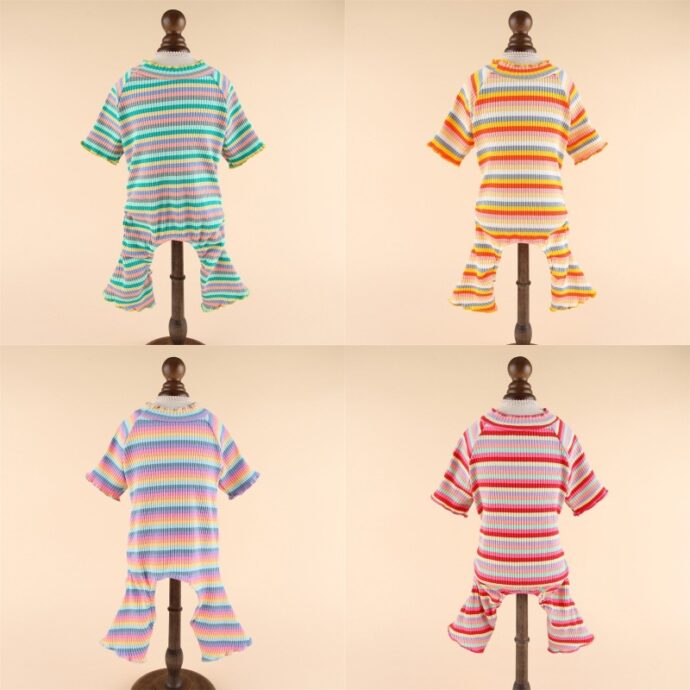 Puppy Clothes, Spring And Autumn Bottoming Shirts, Summer Clothes, Thin Cotton Pet Clothes, Spring And Summer Cat Clothes